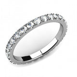 1.5ct Round Cut Diamond Eternity Infinity Wedding Ring 14k White Gold Finish