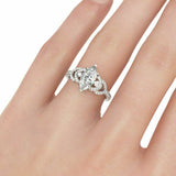 3Ct Marquise Cut Diamond Trendy Solitaire Engagement Ring 14K White Gold Finish