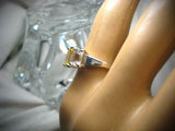 2.5ct Emerald Cut Yellow Sapphire Trilogy Engagement Ring 14k White Gold Finish