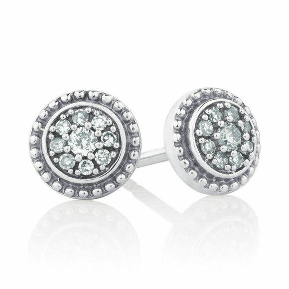 2ct Round Cut VVS1D Diamond Halo Round Shape Stud Earrings 14k White Gold Finish