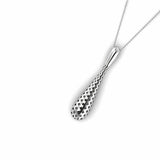 HoneyDew Tear Drop Fancy Pendant Valentines Gift 14k White Gold Finish NO CHAIN