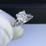 1ct Round Cut Diamond Engagement Ring Classic Solitaire 14k White Gold Finish