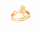 1ct Round Cut VVS1 Diamond Jesus Christ Cross Unique Ring 14k Rose Gold Finish