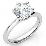 1ct Round Cut VVS1D Diamond Classic Solitaire Engagement Ring 14k Gold Finish