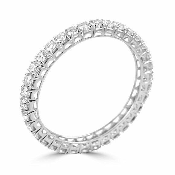 5ct Round Cut Diamond Fancy Royal Round BANGLE Bracelet 14k White Gold Finish