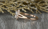 1.7ct Oval Cut VVS1D Diamond Engagement Ring 14k Rose Gold Finish Halo Solitaire