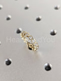 1ct Round Cut Moissanite Bezel Full Eternity Wedding Band 14k Yellow Gold Plated