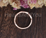 1ct Round Cut Moissanite Full Eternity Infinity Wedding Band 14k RoseGold Plated