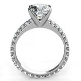 2ct Round Cut VVS1D Diamond 4 Prong Engagement Ring Women 14k White Gold Finish