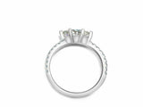 1.3ct Marquise Diamond Engagement Ring East West Solitaire 14k White Gold Finish