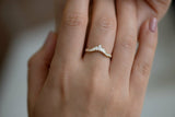 1ct Baguette Diamond Engagement Ring 14k Yellow Gold Finish Unique Crown Promise