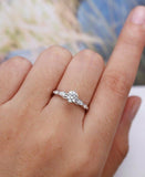 1ct Round Cut Diamond Engagement Ring 14k White Gold Finish Classic Solitaire