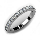 1ct Round Cut VVS1D Diamond Eternity Wedding Band Ring 14k White Gold Finish