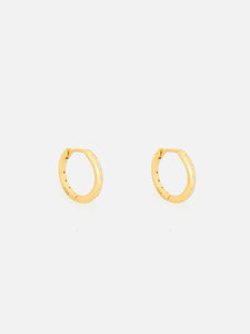 0.6ct Round Cut VVS1D Diamond Five Stone Huggies Earrings 14k Yellow Gold Finish