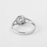 2.3ct Round Diamond Engagement Ring Halo Split Band Solitaire 14k WhiteGold Over