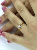 1.5ct Marquise Diamond Engagement Ring Solitaire Bridal Set 14k Yellow Gold Over