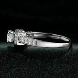 2Ct Round Cut Diamond Vintage Art Deco Engagement Ring 14K White Gold Finish