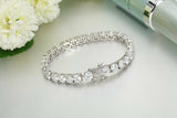 18 Ct Round Sparkle VVS1/D Diamond Tennis Bracelet 14K White Gold Finish