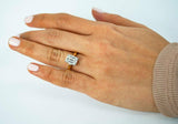 2.1ct Emerald Cut Diamond Engagement Ring Classic Solitaire 14k Yellow Gold Over