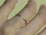 1.2ct Trillion Cut Diamond Engagement Ring 14k Rose Gold Finish Bridal Set Band