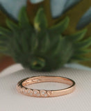 1ct Round Cut Diamond Braided Rope Style Wedding Ring Band 14k Rose Gold Finish