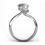 1.1ct Round Cut VVS1 D Diamond Solitaire Engagement Ring 14k White Gold Finish