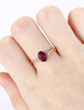 1ct Oval Cut Pink Ruby Engagement Ring Cluster Solitaire 14k Rose Gold Finish