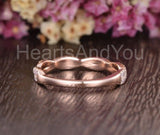 1ct Round Cut Moissanite Full Eternity Infinity Wedding Band 14k RoseGold Plated