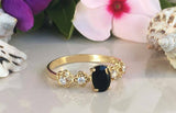 1.3ct Engagement Ring Oval Cut Diamond Milgrain Floral 14k Yellow Gold Finish