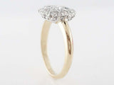 2.3ct Round Cut VVS1D Diamond Engagement Ring Vintage Cluster 14k Dual Gold Over