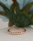 1ct Round Cut Diamond Braided Rope Style Wedding Ring Band 14k Rose Gold Finish