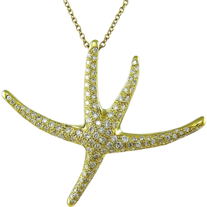 5ct Round Brilliant Cut Diamond Dancing Star Pendant Chain 14k Yellow Gold Over