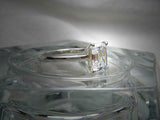 4 Prong Solitaire Engagement Ring 1.5ct Emerald Cut Diamond 14k WhiteGold Finish