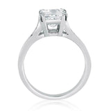 1.2ct Emerald Cut Diamond Engagement Ring Classic Solitaire 14k WhiteGold Finish