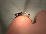 2ct Hearts Red Garnet Diamond Solitaire Engagement Ring 14k White Gold Finish