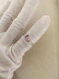 1ct Engagement Ring Oval Cut Peach Morganite Twist Swirl 14k White Gold Finish