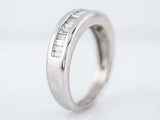 2ct Baguette Cut VVS1D Diamond Wedding Band Half Eternity 14k White Gold Finish