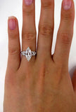 4Ct Marquise Cut Diamond Vintage Art Deco Engagement Ring 14K White Gold Finish