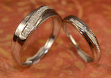 3Ct Round Cut Diamond Elegant Couple Wedding Bands Him Her 14K White Gold Finish