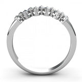 0.8ct Round Cut Diamond Anniversary Wedding Ring Band 14k White Gold Finish