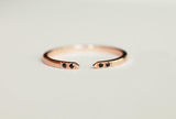 1.2ct Trillion Cut Diamond Engagement Ring 14k Rose Gold Finish Bridal Set Band