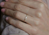 1ct Marquise Diamond Engagement Ring 14k Yellow Gold Over Round Accents Trilogy