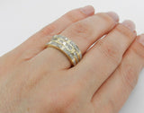 4ct Princess Cut Diamond Half Eternity Engagement Ring 14k Yellow Gold Finish