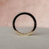 2ct Princess Simulated Diamond Full Eternity Wedding Band 14k Yellow Gold Plated