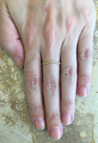 1ct Round Cut Diamond Wedding Band Stackable Full Eternity 14k YellowGold Finish