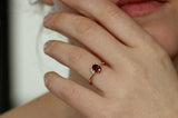 1.5ct Oval Cut Pink Ruby Engagement Ring 14k Yellow Gold Finish Diamond Crown