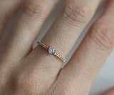 0.5ct Heart Cut VVS1D Diamond Engagement Ring Round Accents 14k Rose Gold Finish