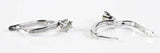 Fancy Women Drop Earrings 1.9ct Round Cut VVS1D Diamond 14k White Gold Finish