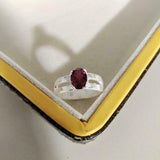 2ct Engagement Ring Oval Cut Pink Ruby Split Shank Women 14k White Gold Finish