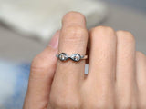 1.2ct Engagement Ring Pear Cut Diamond Infinity Design 14k White Gold Finish